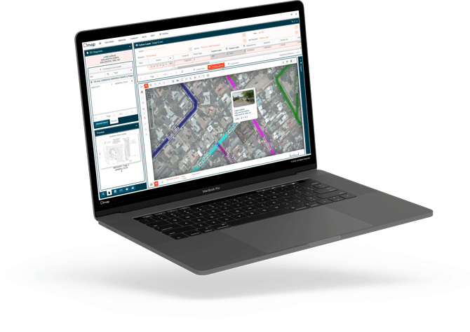 1map on laptop