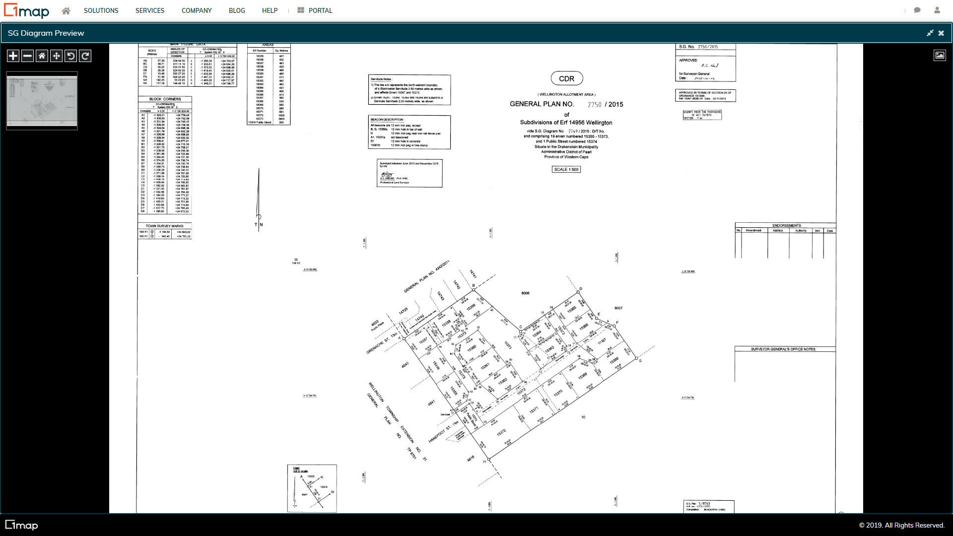 A screenshot of the General Plans layer.