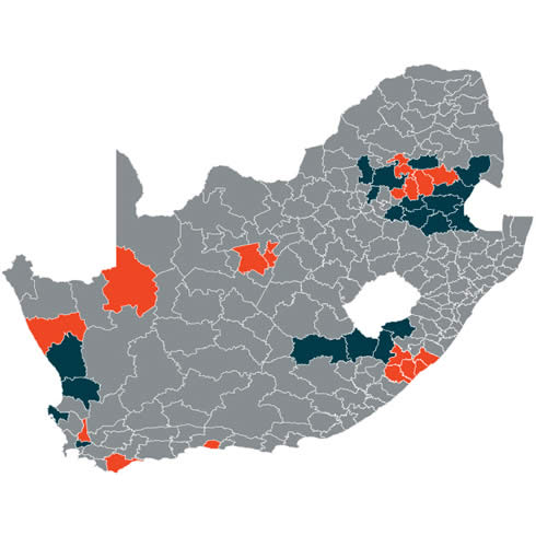 map of south africa