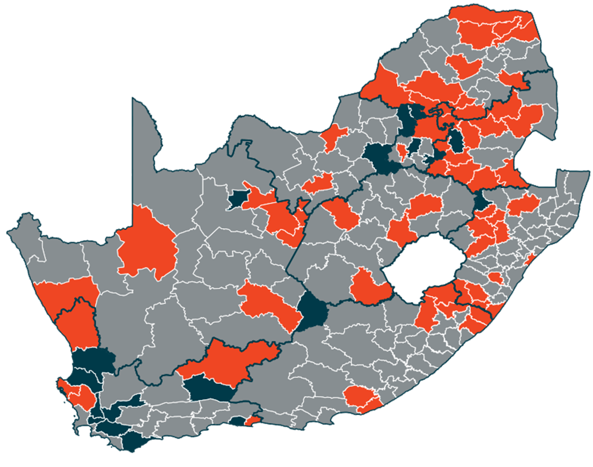 map of south africa
